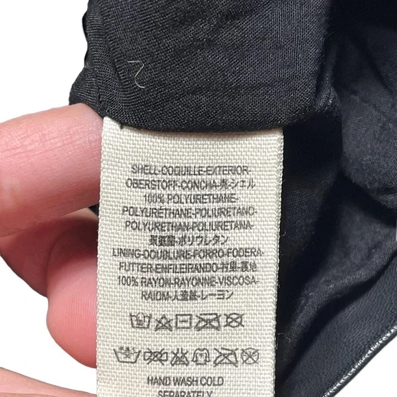 Free People Black Vegan Faux Leather "Oh Snap" Leather Mini Skirt - Size 0 - Picture 8 of 12